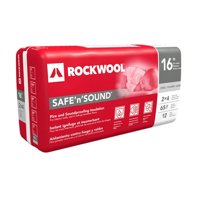 ROCKWOOL Safe N' Sound Steel Stud 6" x 16.25"